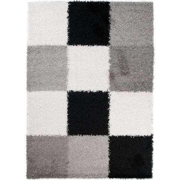 Metro Lane Temperence Grey/Black/White Rug Wayfair.co.uk
